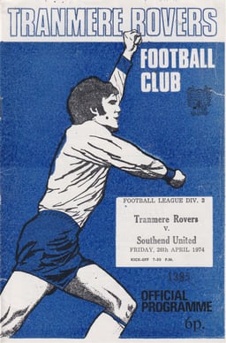Tranmere Rovers v Southend United Match Programme 1974-04-26